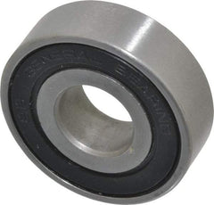 Value Collection - 5/8" Bore Diam, 1-5/8" OD, Double Seal Unground Retainer Type Radial Ball Bearing - 1/2" Wide, 1 Row, Round Bore, 1,171 Lb Dynamic Capacity - Benchmark Tooling