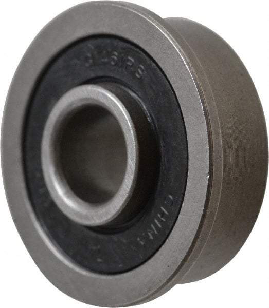 Value Collection - 5/16" Bore Diam, 7/8" OD, Double Seal Unground Retainer Type Radial Ball Bearing - With Flange, 1 Row, Round Bore, 450 Lb Dynamic Capacity - Benchmark Tooling
