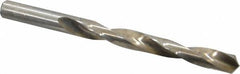 Interstate - 27/64" 130° High Speed Steel Jobber Drill - Bright Finish, Right Hand Cut, Spiral Flute, Straight Shank, 5-3/8" OAL, Standard Point - Benchmark Tooling