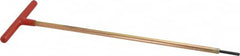 Made in USA - 5/32" Hex, T-Handle, Hex Key - 12" OAL, Chromalloy Steel, Inch System of Measurement - Benchmark Tooling