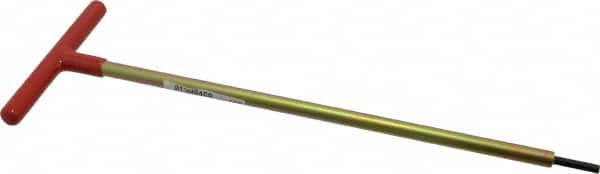 Made in USA - 3/16" Hex, T-Handle, Hex Key - 12" OAL, Chromalloy Steel, Inch System of Measurement - Benchmark Tooling