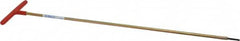 Made in USA - 1/8" Hex, T-Handle, Hex Key - 18" OAL, Chromalloy Steel, Inch System of Measurement - Benchmark Tooling