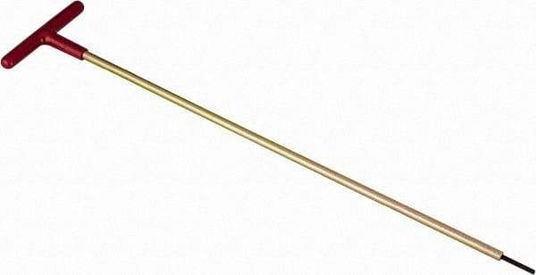 Made in USA - 9/64" Hex, T-Handle, Hex Key - 18" OAL, Chromalloy Steel, Inch System of Measurement - Benchmark Tooling
