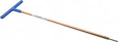 Made in USA - 2mm Hex, T-Handle, Hex Key - 12" OAL, Chromalloy Steel, Metric System of Measurement - Benchmark Tooling
