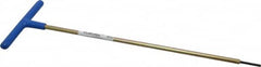 Made in USA - 3mm Hex, T-Handle, Hex Key - 12" OAL, Chromalloy Steel, Metric System of Measurement - Benchmark Tooling