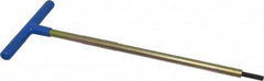Made in USA - 6mm Hex, T-Handle, Hex Key - 12" OAL, Chromalloy Steel, Metric System of Measurement - Benchmark Tooling