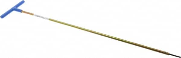 Made in USA - 3mm Hex, T-Handle, Hex Key - 18" OAL, Chromalloy Steel, Metric System of Measurement - Benchmark Tooling