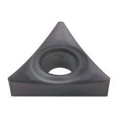 Kennametal - TCGT21.51 HP Grade KC5010 Carbide Turning Insert - TiAlN Finish, 60° Triangle, 1/4" Inscr Circle, 3/32" Thick, 1/64" Corner Radius - Benchmark Tooling