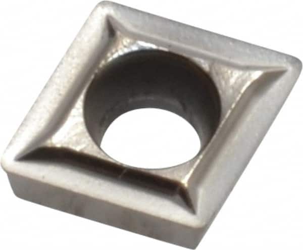 Kennametal - CPGT21.51 LF Grade KC5410 Carbide Turning Insert - TiB2 Finish, 80° Diamond, 1/4" Inscr Circle, 3/32" Thick, 1/64" Corner Radius - Benchmark Tooling