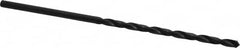 Interstate - 4.5mm, 118° Point, Spiral Flute, High Speed Steel Taper Length Drill Bit - Oxide Finish, 82mm Flute Length, 126mm OAL - Benchmark Tooling