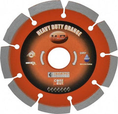 Core Cut - 4-1/2" Diam, 20mm Arbor Hole Diam, Wet & Dry Cut Saw Blade - Diamond-Tipped, Standard Round Arbor - Benchmark Tooling