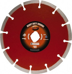 Core Cut - 7" Diam, 20mm Arbor Hole Diam, Wet & Dry Cut Saw Blade - Diamond-Tipped, Standard Round Arbor - Benchmark Tooling