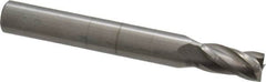 OSG - 7/32", 7/16" LOC, 1/4" Shank Diam, 2" OAL, 4 Flute, Solid Carbide Square End Mill - Single End, Uncoated, Spiral Flute, 30° Helix, Centercutting, Right Hand Cut, Right Hand Flute, Series 414 - Benchmark Tooling
