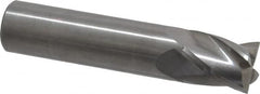 OSG - 5/8", 3/4" LOC, 5/8" Shank Diam, 3" OAL, 4 Flute, Solid Carbide Square End Mill - Single End, Uncoated, Spiral Flute, 30° Helix, Centercutting, Right Hand Cut, Right Hand Flute, Series 414 - Benchmark Tooling