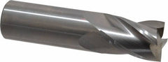 OSG - 3/4", 1" LOC, 3/4" Shank Diam, 3" OAL, 4 Flute, Solid Carbide Square End Mill - Single End, Uncoated, Spiral Flute, 30° Helix, Centercutting, Right Hand Cut, Right Hand Flute, Series 414 - Benchmark Tooling