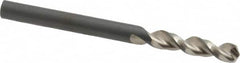 Walter-Titex - #16 130° Parabolic Flute Vanadium High Speed Steel Screw Machine Drill Bit - Bright Finish, Right Hand Cut, 15/16" Flute Length, 2-9/32" OAL, Split Point, Straight Shank - Benchmark Tooling