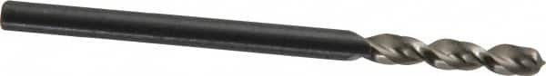 Walter-Titex - #36 130° Parabolic Flute Vanadium High Speed Steel Screw Machine Drill Bit - Bright Finish, Right Hand Cut, 5/8" Flute Length, 1-13/16" OAL, Split Point, Straight Shank - Benchmark Tooling
