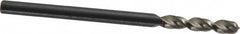 Walter-Titex - #36 130° Parabolic Flute Vanadium High Speed Steel Screw Machine Drill Bit - Bright Finish, Right Hand Cut, 5/8" Flute Length, 1-13/16" OAL, Split Point, Straight Shank - Benchmark Tooling