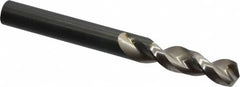 Walter-Titex - 0.3268" 130° Parabolic Flute Vanadium High Speed Steel Screw Machine Drill Bit - Bright Finish, Right Hand Cut, 1-7/16" Flute Length, 3-1/8" OAL, Split Point, Straight Shank - Benchmark Tooling