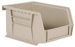 Akro-Mils - 10 Lb. Load Capacity, 5-3/8" Deep, Gray Polymer Hopper Stacking Bin - 3" High x 4-1/8" Wide x 5-3/8" Long - Benchmark Tooling