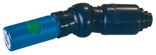 Prevost - 1/4 Female NPT European High Flow Pneumatic Hose Free Angle Ball Swivel Coupling (with Boot) - Composite, 7.2mm Body Diam - Benchmark Tooling