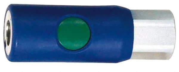 Prevost - 1/2 Female NPT European High Flow Pneumatic Hose Coupler - Composite, 7.2mm Body Diam - Benchmark Tooling