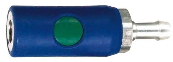 Prevost - Hose Barb European High Flow Pneumatic Hose Coupler - Composite, 7.2mm Body Diam, 1/4" Hose ID - Benchmark Tooling