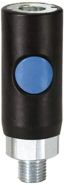 Prevost - 3/8 Male NPT Industrial Pneumatic Hose Coupler - Composite, 1/4" Body Diam - Benchmark Tooling