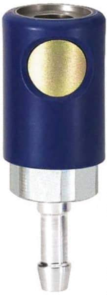 Prevost - Hose Barb Industrial Pneumatic Hose Coupler - Composite, 1/4" Body Diam, 1/4" Hose ID - Benchmark Tooling
