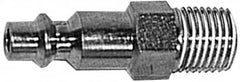 Prevost - 3/8 Male NPT Industrial Pneumatic Hose Connector - Composite, 1/4" Body Diam - Benchmark Tooling