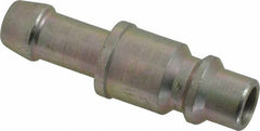 Prevost - Hose Barb Industrial Pneumatic Hose Plug For Hose - Zinc-Plated Nitrited Steel, 3/8" Body Diam, 3/8" Hose ID - Benchmark Tooling