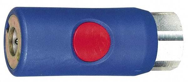 Prevost - 1/2 Female NPT Tru-Flate Automotive Pneumatic Hose Coupler - Composite, 1/4" Body Diam - Benchmark Tooling