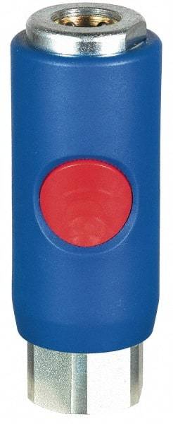 Prevost - 3/8 Female NPT Tru-Flate Automotive Pneumatic Hose Coupler - Composite, 3/8" Body Diam - Benchmark Tooling