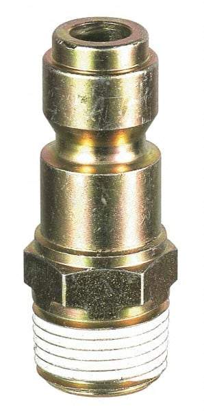 Prevost - 3/8 Male NPT Tru-Flate Automotive Pneumatic Hose Connector - Composite, 3/8" Body Diam - Benchmark Tooling