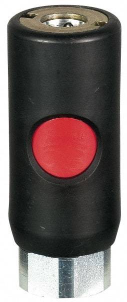 Prevost - 3/8 Female NPT Tru-Flate Automotive Pneumatic Hose Safety Coupler - Composite, 1/4" Body Diam - Benchmark Tooling