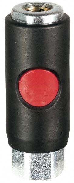 Prevost - 3/8 Female NPT Tru-Flate Automotive Pneumatic Hose Safety Coupler - Composite, 3/8" Body Diam - Benchmark Tooling