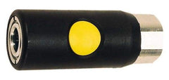 Prevost - 3/8 Female NPT ARO Pneumatic Hose Safety Coupler - Composite, 1/4" Body Diam - Benchmark Tooling