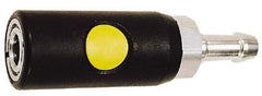 Prevost - Hose Barb ARO Pneumatic Hose Safety Coupler - Composite, 1/4" Body Diam, 3/8" Hose ID - Benchmark Tooling