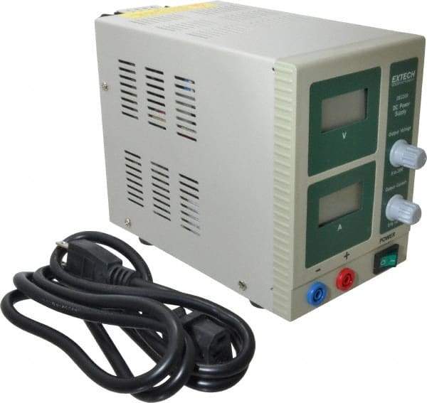 Extech - 30 Watt, 1 Amp, 30 VDC Output, Benchtop Power Supply - 1 Output, LCD Display - Benchmark Tooling