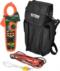 Extech - EX623, CAT III, Digital True RMS Auto Ranging Clamp Meter with 1-1/4" Clamp On Jaws - 600 VAC/VDC, 400 AC/DC Amps, Measures Voltage, Capacitance, Current, Frequency, Resistance, Temperature - Benchmark Tooling