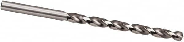 Taper Length Drill Bit: 0.5118″ Dia, 130 ° Bright/Uncoated, RH Cut, Spiral Flute, Straight Shank, Series 219