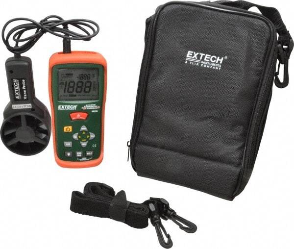 Extech - 0.4 to 30 m/Sec Air CFM and CMM Thermo Anemometer - 140°F Max - Benchmark Tooling