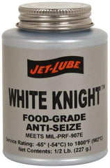 Jet-Lube - 1 Lb Can General Purpose Anti-Seize Lubricant - Aluminum, -65 to 1,800°F, White, Food Grade, Water Resistant - Benchmark Tooling