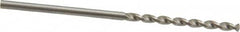 Walter-Titex - 1/16" 130° High Speed Steel Jobber Drill - Oxide Finish, Right Hand Cut, Parabolic Flute, Straight Shank, 1-11/16" OAL, Standard Point - Benchmark Tooling