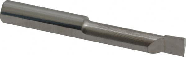 Scientific Cutting Tools - 0.185" Min Bore Diam, 3/4" Max Bore Depth, 3/16 Shank Diam, Radial Relief Boring Bar - Right Hand Cut, Solid Carbide, Uncoated - Exact Industrial Supply