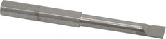 Scientific Cutting Tools - 0.22" Min Bore Diam, 1-1/4" Max Bore Depth, 1/4 Shank Diam, Radial Relief Boring Bar - Right Hand Cut, Solid Carbide, Uncoated - Exact Industrial Supply