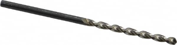 Walter-Titex - #42 130° High Speed Steel Jobber Drill - Oxide Finish, Right Hand Cut, Parabolic Flute, Straight Shank, 2-1/4" OAL, Standard Point - Benchmark Tooling