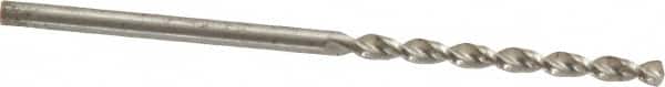 Walter-Titex - #47 130° High Speed Steel Jobber Drill - Bright Finish, Right Hand Cut, Parabolic Flute, Straight Shank, 1-15/16" OAL, Standard Point - Benchmark Tooling