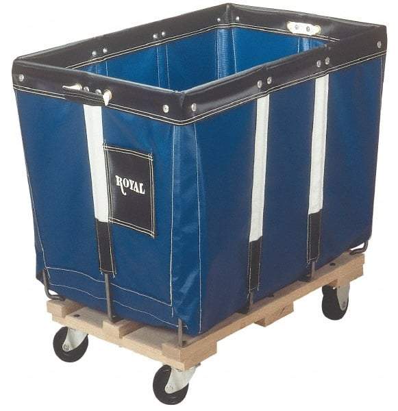 Royal Basket Trucks - 700 Lb Load Capacity, 14 Bushels, Vinyl Basket Truck - 28" Wide x 40" Long x 33-1/2" High - Benchmark Tooling