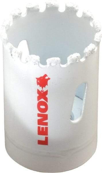 Lenox - 1-3/8" Diam, 1-5/8" Cutting Depth, Hole Saw - Carbide Grit Saw, Gulleted Edge - Benchmark Tooling